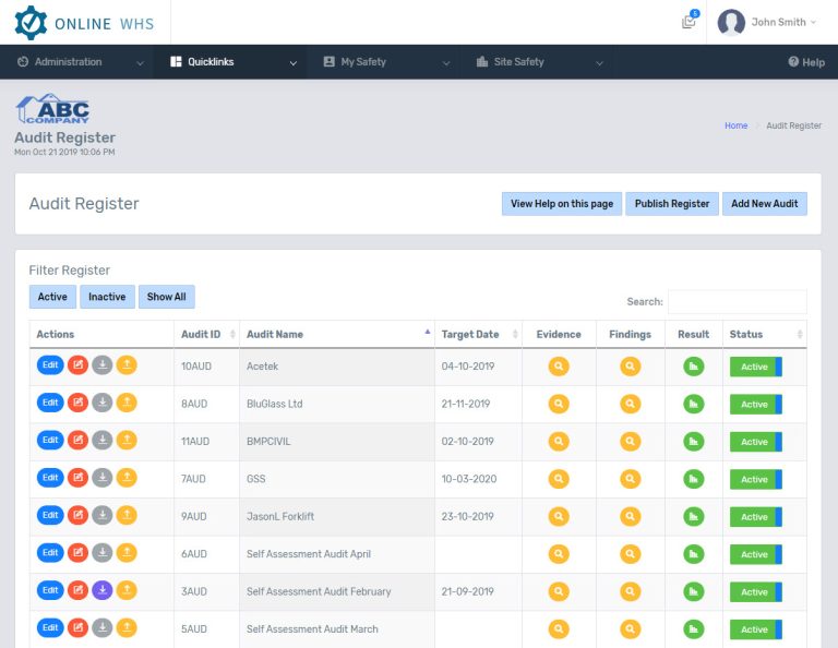 Record Management Module | WHS Systems - Safety Software for People